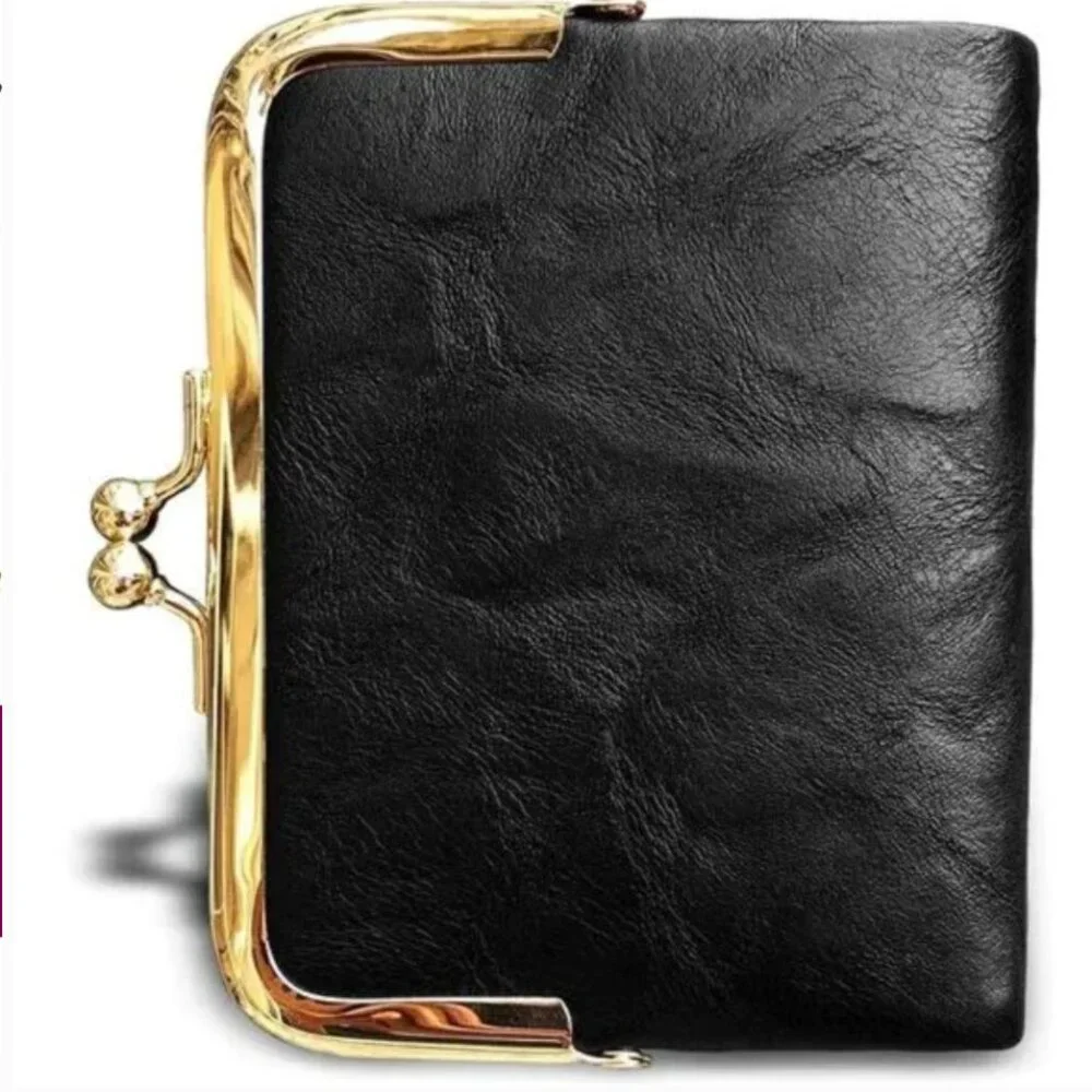 Womens Wallet Small Rfid Ladies Compact Bifold Leather Vintage Coin Purse